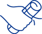 hand holding paper icon